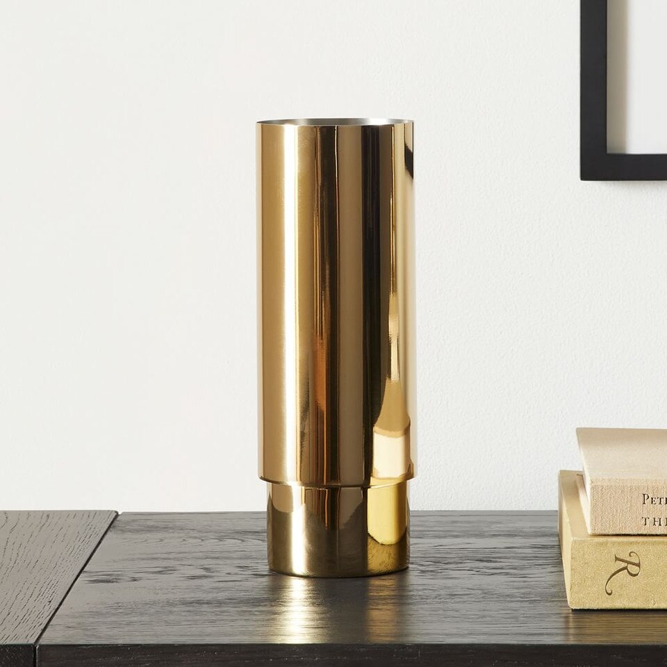 Brass Tube Vases West Elm Australia